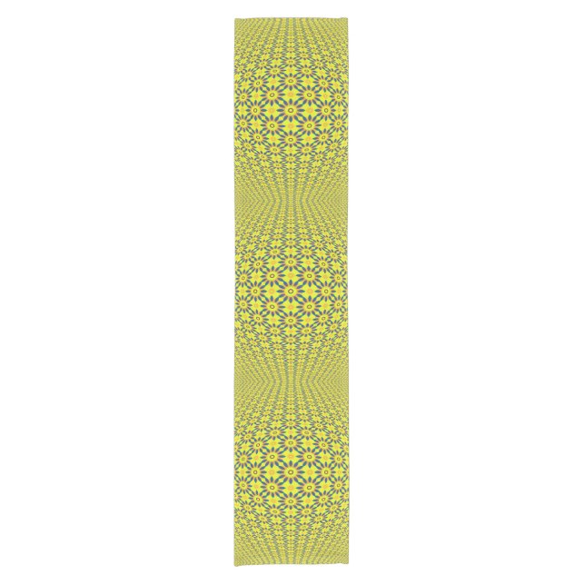 Kaleidoscope Fractal Pattern IX + your ideas Short Table Runner (Front)