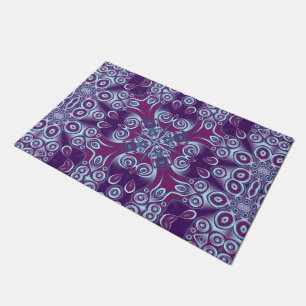 Kaleidoscope Fractal Pattern XV + your ideas Doormat