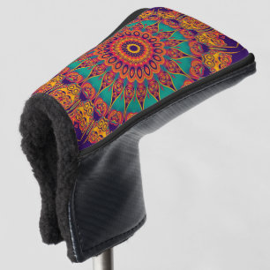 Kaleidoscope Fractal - tattoo II + your ideas Golf Head Cover