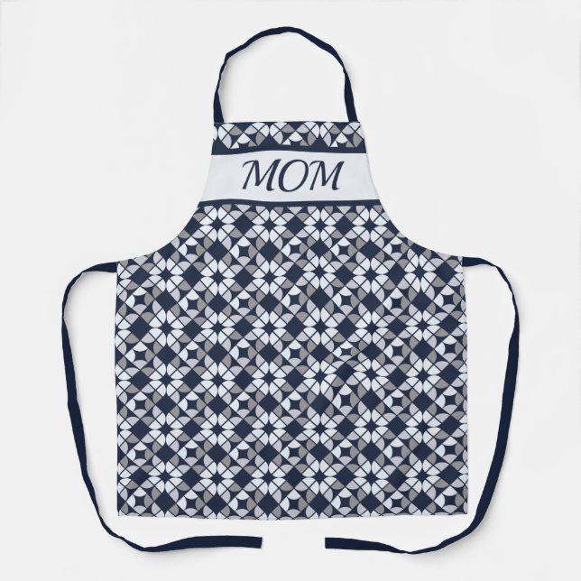Kaleidoscope Geometric Pattern Apron (Front)