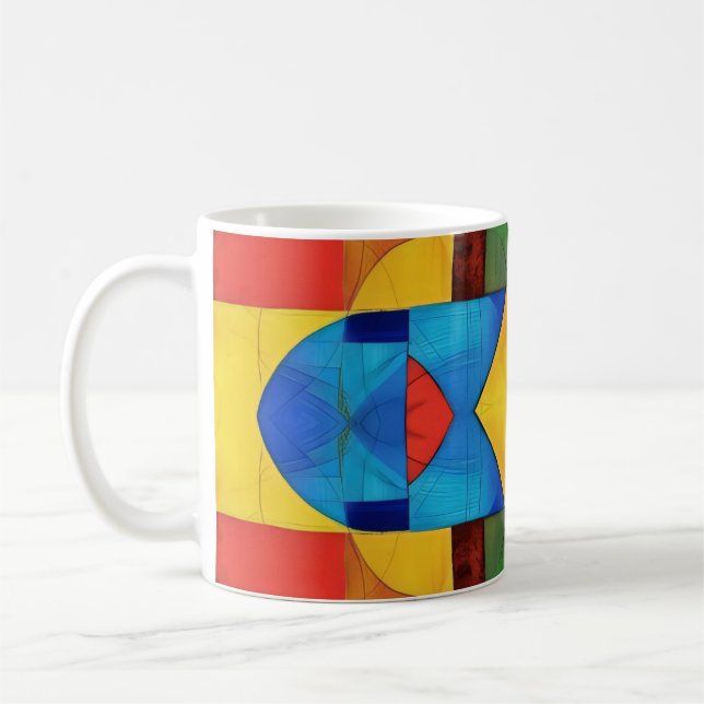 Kaleidoscope Geometry Coffee Mug (Left)