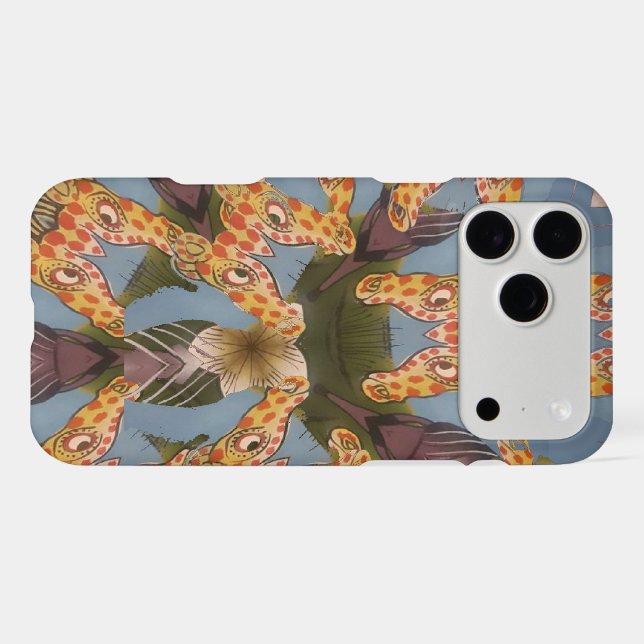 Kaleidoscope Giraffe Mandala: Abstract Safari Art (Back (Horizontal))