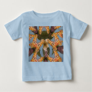 Kaleidoscope Giraffe Mandala: Abstract Safari Art Baby T-Shirt