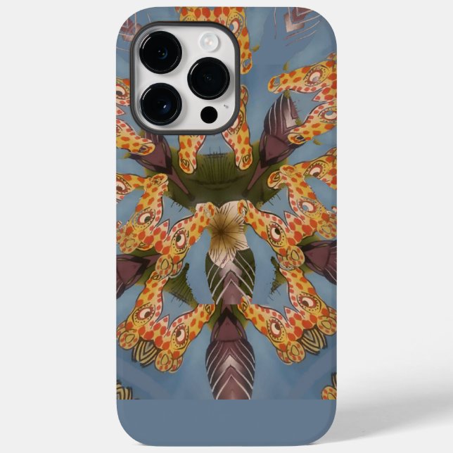 Kaleidoscope Giraffe Mandala: Abstract Safari Art Case-Mate iPhone Case (Back)