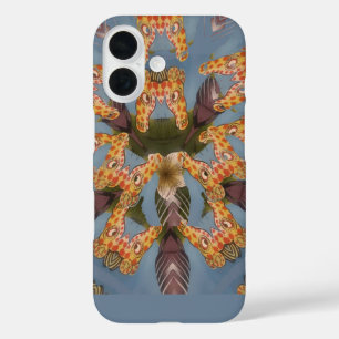Kaleidoscope Giraffe Mandala: Abstract Safari Art iPhone 16 Case