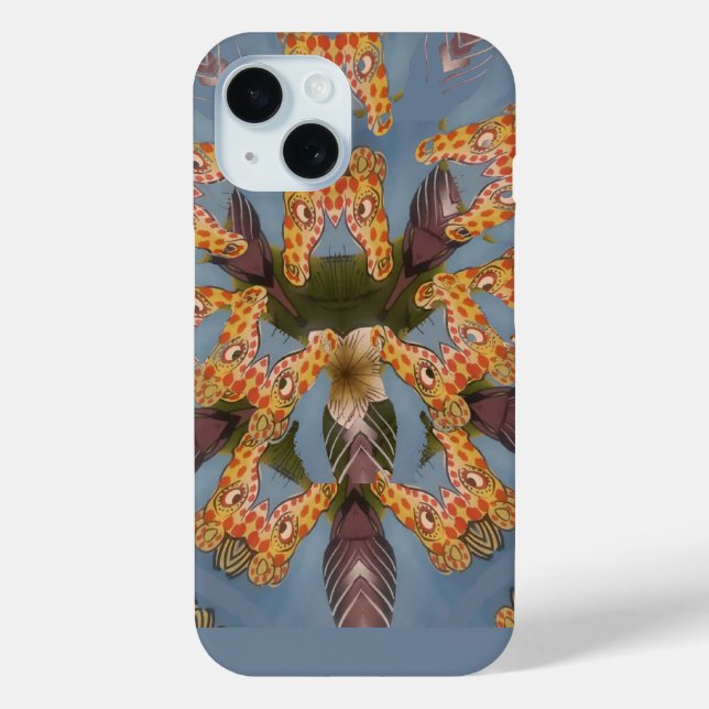 Kaleidoscope Giraffe Mandala: Abstract Safari Art Case-Mate iPhone Case (Back)