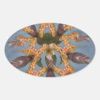 Kaleidoscope Giraffe Mandala: Abstract Safari Art