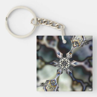 "Kaleidoscope Graphics No.1 Shifting Glass" Key Ring