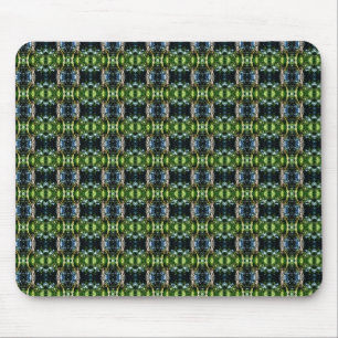 Kaleidoscope Green Mouse Pad