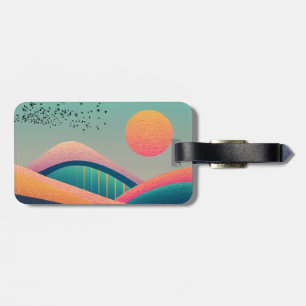 Kaleidoscope Hills Landscape Luggage Tag