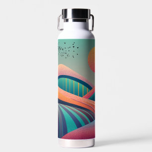 Kaleidoscope Hills Landscape Water Bottle