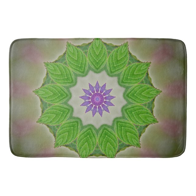 Kaleidoscope Hydrangea Bath Mat (Front)