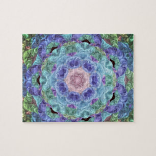 Kaleidoscope in blue... jigsaw puzzle