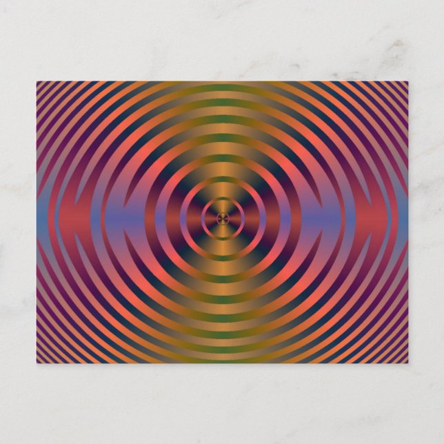 Kaleidoscope Jewel Tones Postcard (Front)