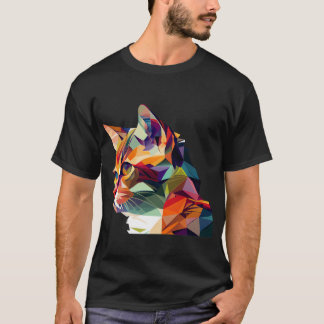 Kaleidoscope Kitty: Embrace the Abstract T-Shirt