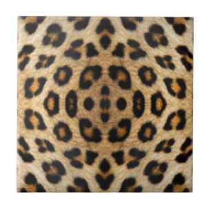 Kaleidoscope Leopard Fur Pattern Ceramic Tile