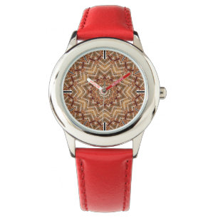 Kaleidoscope Light Brown Star Watch