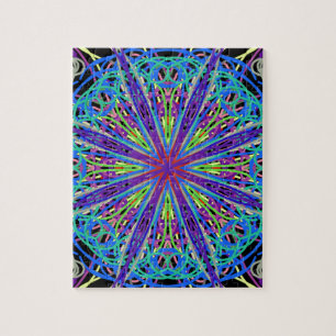 Kaleidoscope Mandala Art Joyful Colours Jigsaw Puzzle