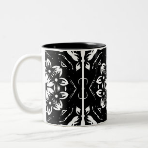 kaleidoscope mandala art Two-Tone coffee mug