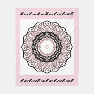 Kaleidoscope , mandala fleece blanket