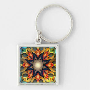 Kaleidoscope Mandala Flower Design-23091 Key Ring