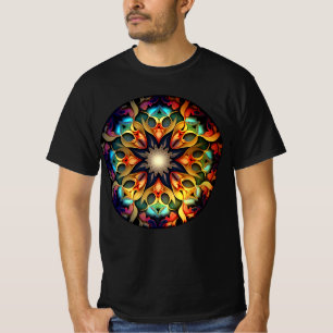 Kaleidoscope Mandala Flower Design-23091 T-Shirt