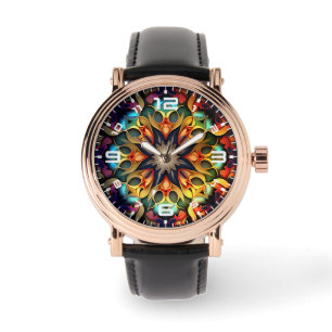 Kaleidoscope Mandala Flower Design-23091 Watch