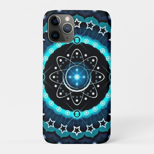 Kaleidoscope Mandala with Black Background  Case-Mate iPhone Case (Back)