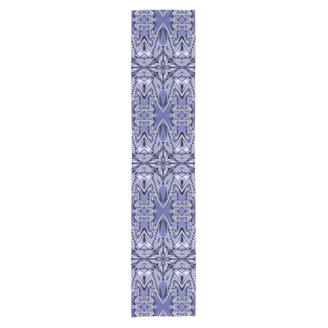 Kaleidoscope Mini Fractal I + your ideas Short Table Runner (Front)
