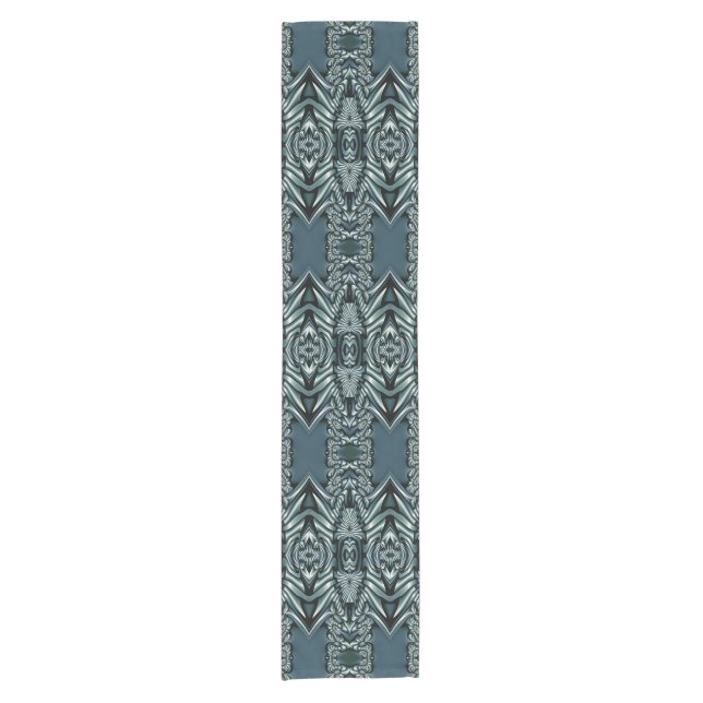 Kaleidoscope Mini Fractal II + your ideas Short Table Runner (Front)