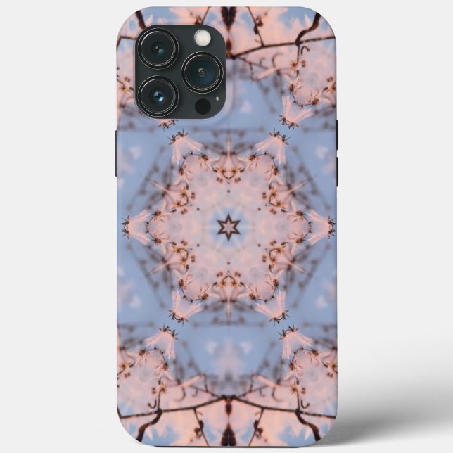 Kaleidoscope Morning Blue & Frost Pink Case-Mate iPhone Case (Back)