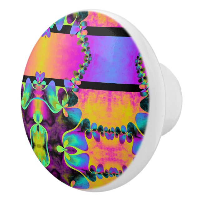 Kaleidoscope Mosaic V + your ideas Ceramic Knob (Right)
