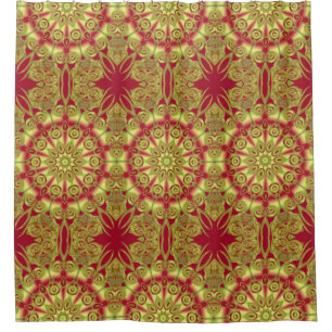 Kaleidoscope Mosaic V + your ideas Shower Curtain
