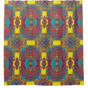 Kaleidoscope Mosaic VI + your ideas Shower Curtain