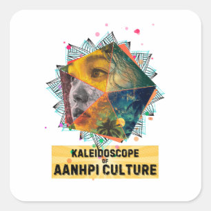 Kaleidoscope of AANHPI Culture - Woman Square Sticker