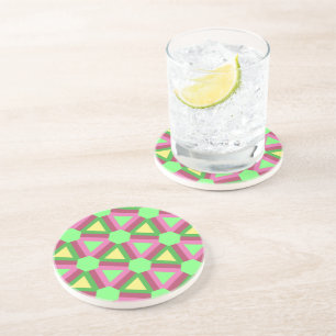 Kaleidoscope of Colour- Peace-Love-Daisies coaster