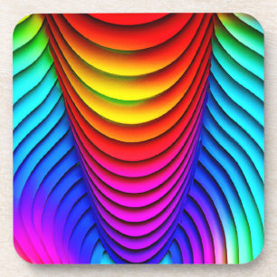 Kaleidoscope of Colours 3D Pattern Coaster