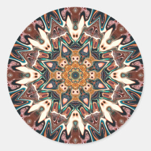 Kaleidoscope of Colours Classic Round Sticker