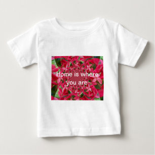Kaleidoscope of Crimson: Blood Milkweed Flower Art Baby T-Shirt