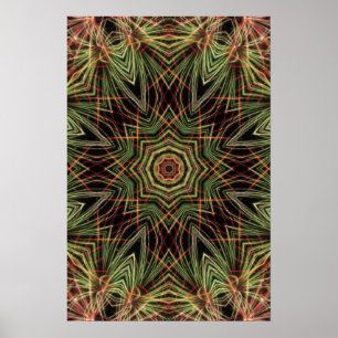 "Kaleidoscope of Green" Poster