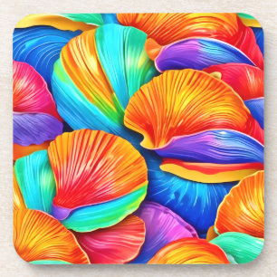 Kaleidoscope of Ocean Shells Coaster