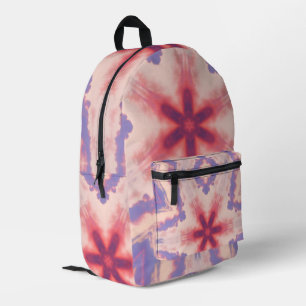 Kaleidoscope of Pink and Purple Sky Printed Backpack