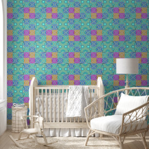 Kaleidoscope Patchwork - seamless pattern 1 Wallpaper
