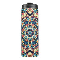 Kaleidoscope Pattern Thermal Tumbler