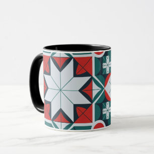 Kaleidoscope patterned mug