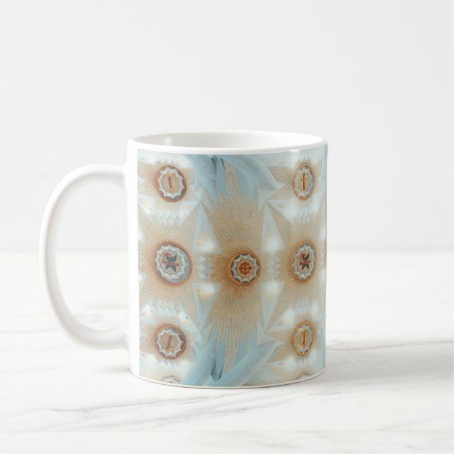 Kaleidoscope photography of ceiling coffee mug (Left)