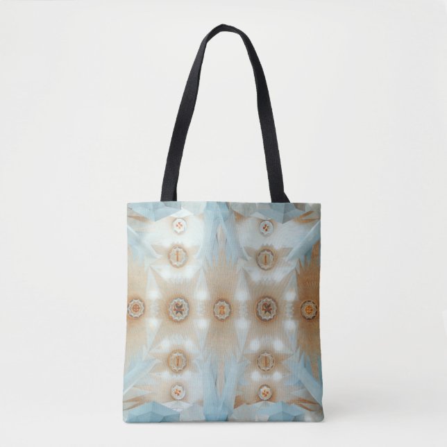 Kaleidoscope photography of ceiling tote bag (Front)