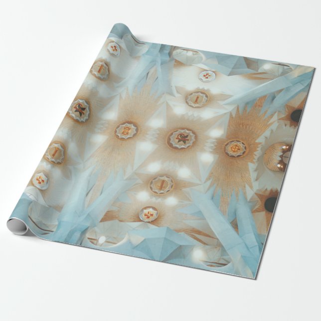 Kaleidoscope photography of ceiling wrapping paper (Unrolled)
