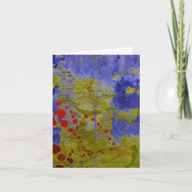 Kaleidoscope Purple Colourful Note Card (Front)
