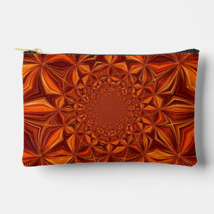 Kaleidoscope Red Digital Art Pattern-67546 Accessory Pouch